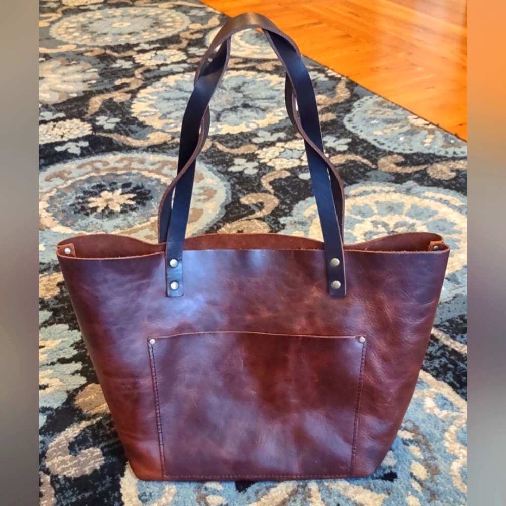 Portland Leather Mystery Brown Large Classic Tote